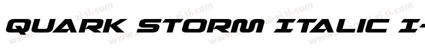Quark Storm Italic I字体转换